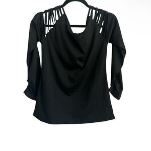 Elegant Black Women's Top